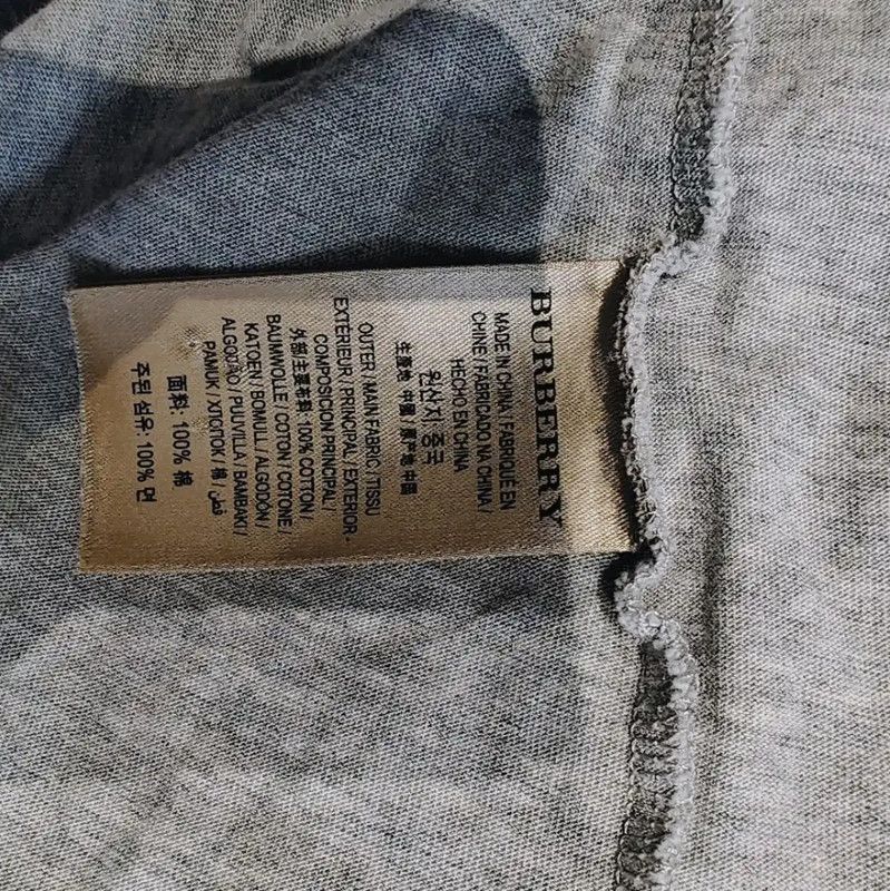 Burberry Burberry Gray Cotton Women's T-Shirt Size M / US 6-8 / IT 42-44 - 5 Thumbnail