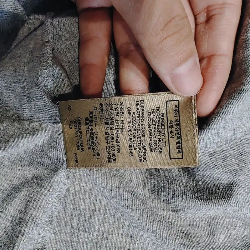 Burberry Burberry Gray Cotton Women's T-Shirt Size M / US 6-8 / IT 42-44 - 8 Thumbnail