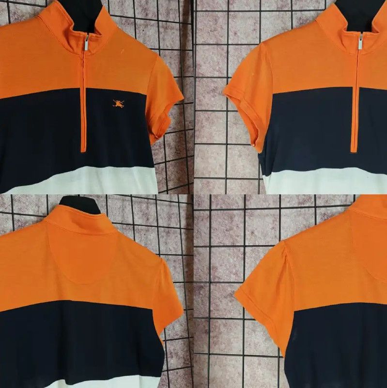 Burberry Burberry Orange Striped Short Sleeve T-Shirt Size M / US 6-8 / IT 42-44 - 3 Thumbnail