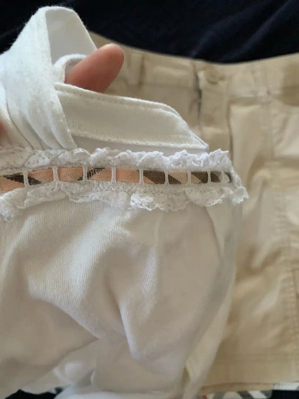 Burberry Burberry White Off-Shoulder Cotton Top XS Size XS / US 0-2 / IT 36-38 - 7 Thumbnail