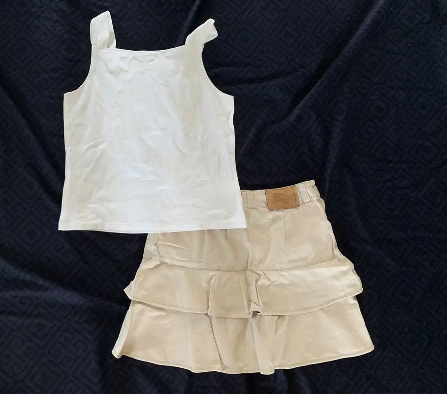 Burberry Burberry White Off-Shoulder Cotton Top XS Size XS / US 0-2 / IT 36-38 - 2 Thumbnail