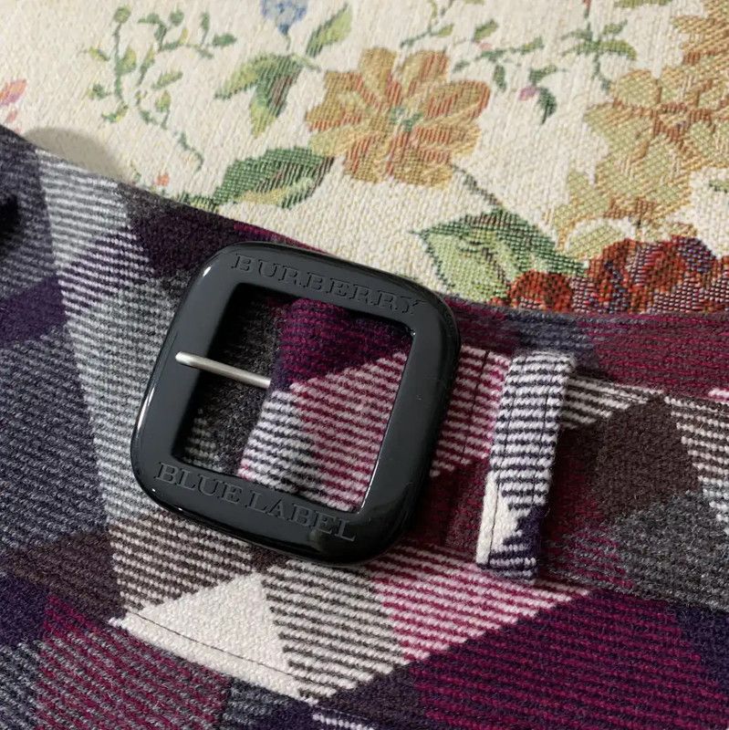 Burberry Burberry Purple Wool Women's Skirt Size 23" - 4 Thumbnail