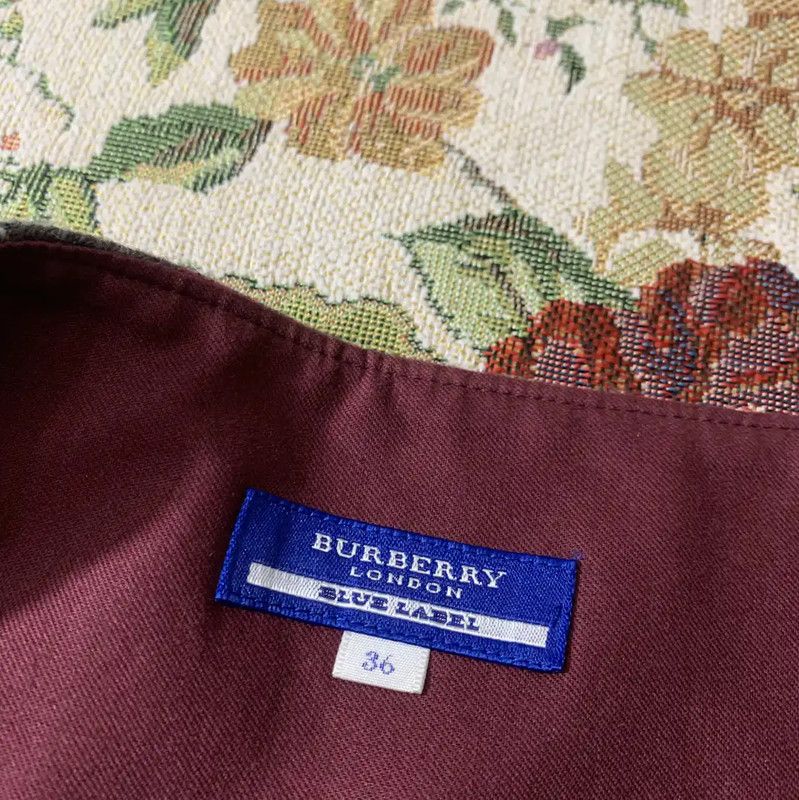 Burberry Burberry Purple Wool Women's Skirt Size 23" - 6 Thumbnail