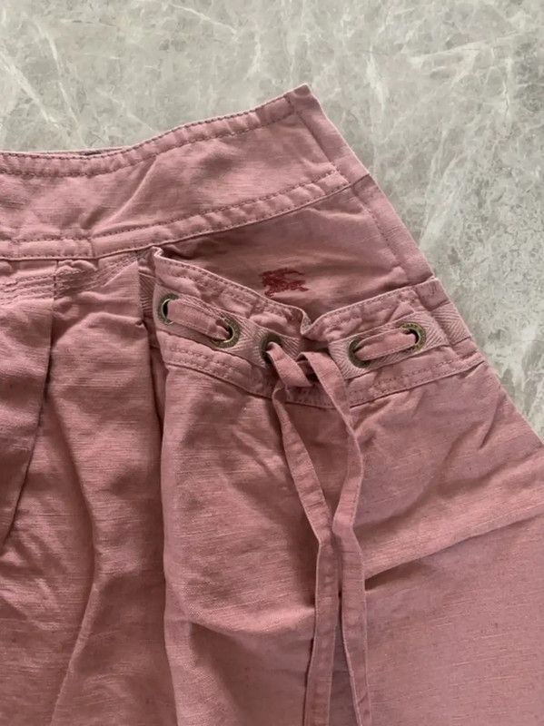 Burberry Burberry Pink Cotton Women's Mini Skirt Size 23" - 3 Thumbnail