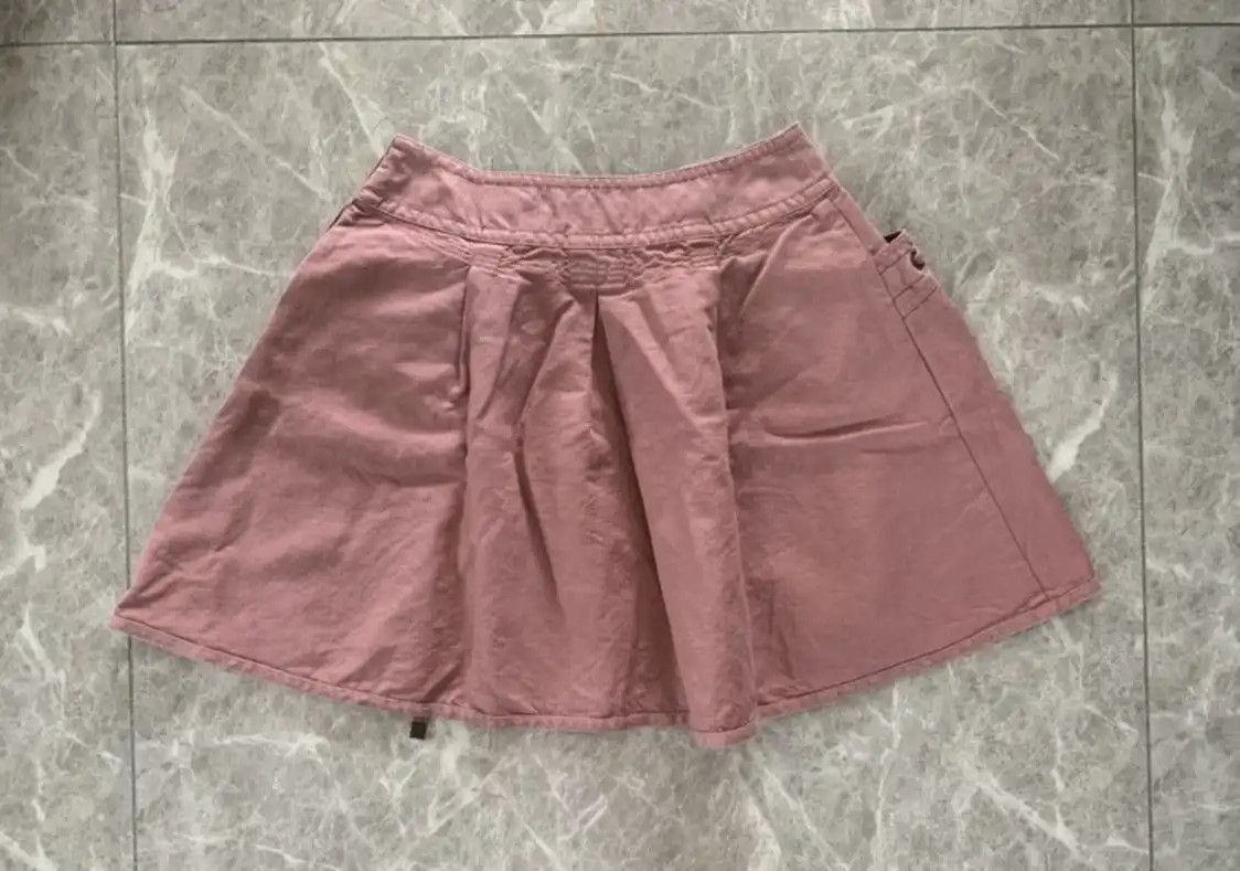 Burberry Burberry Pink Cotton Women's Mini Skirt Size 23" - 2 Thumbnail