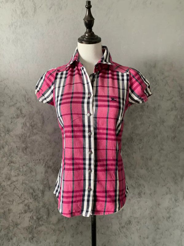 Burberry Burberry Pink Cotton Short-Sleeve Shirt Size S / US 4 / IT 40 - 3 Thumbnail