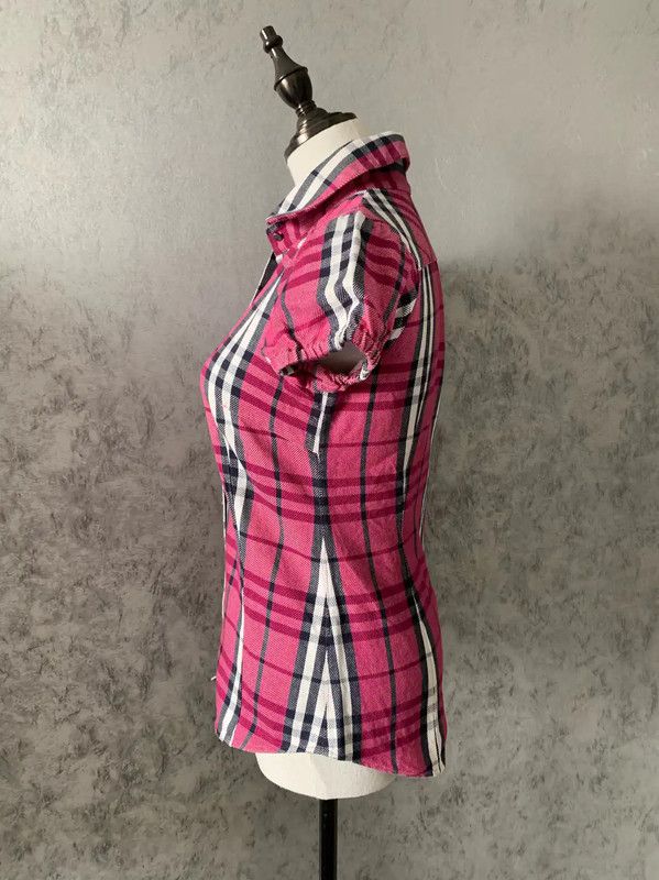 Burberry Burberry Pink Cotton Short-Sleeve Shirt Size S / US 4 / IT 40 - 4 Thumbnail