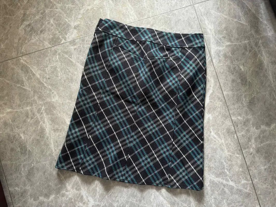 Burberry Burberry Color-Block Cotton Blend Midi Skirt Size 28" / US 6 / IT 42 - 4 Thumbnail