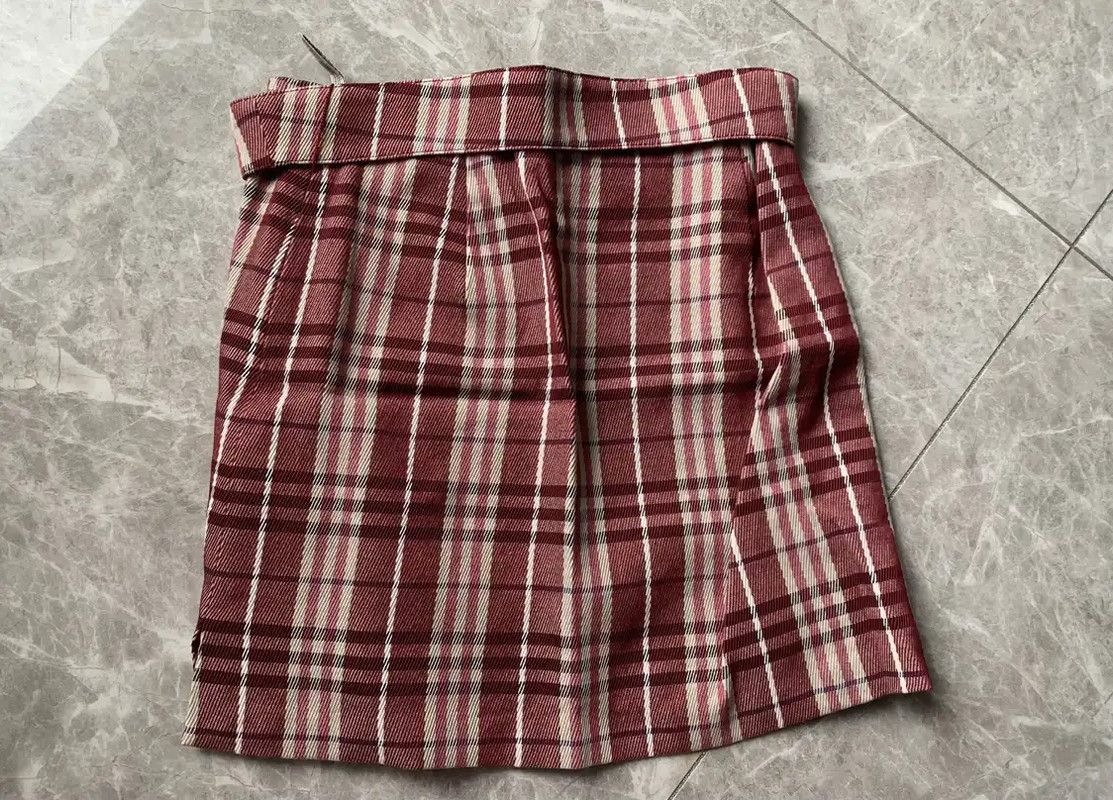 Burberry Burberry Pink Plaid Mini Skirt for Women Size 23" - 4 Thumbnail