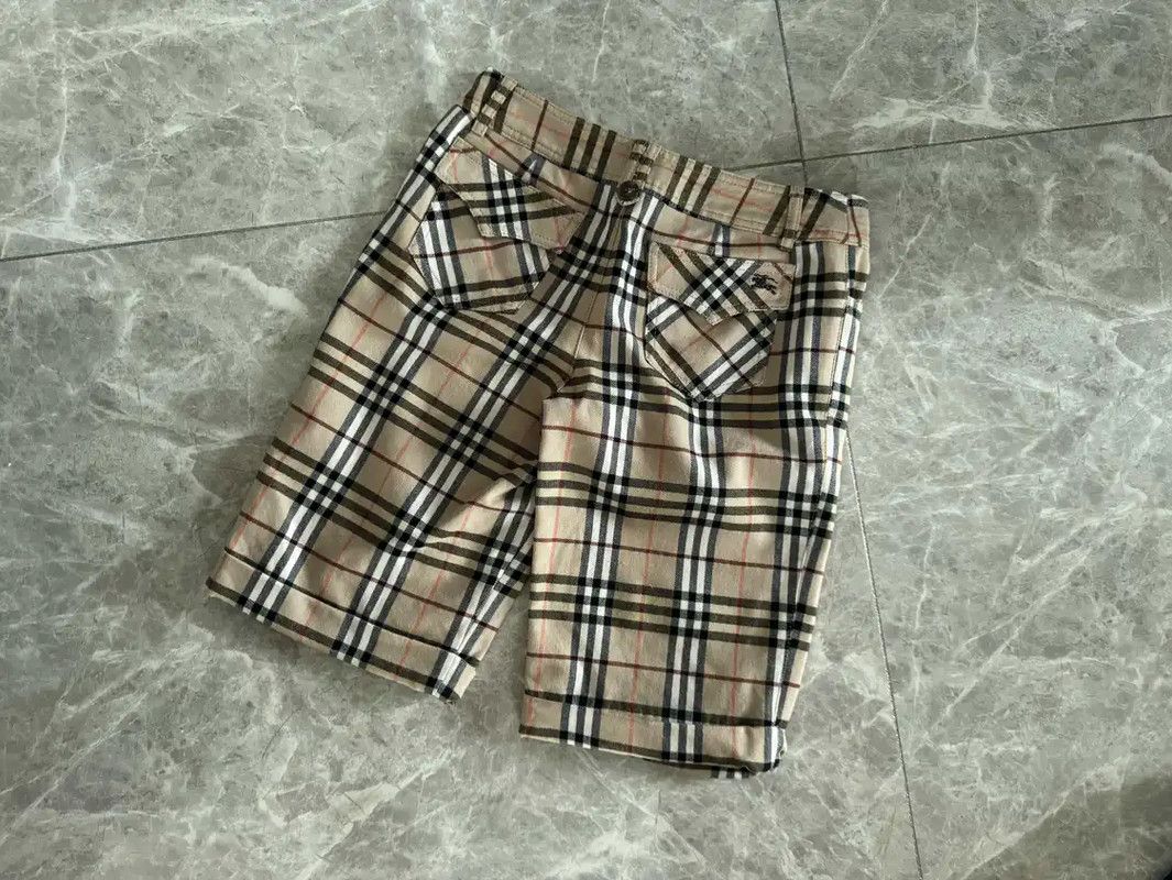 Burberry Burberry Women's Khaki Wool Blend Shorts Size 23" - 5 Thumbnail