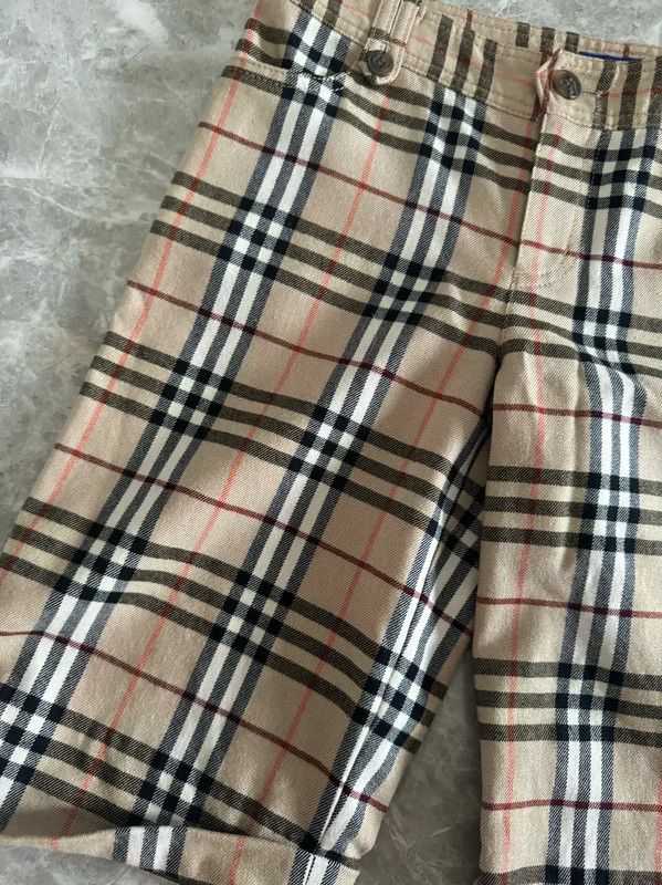Burberry Burberry Women's Khaki Wool Blend Shorts Size 23" - 7 Thumbnail