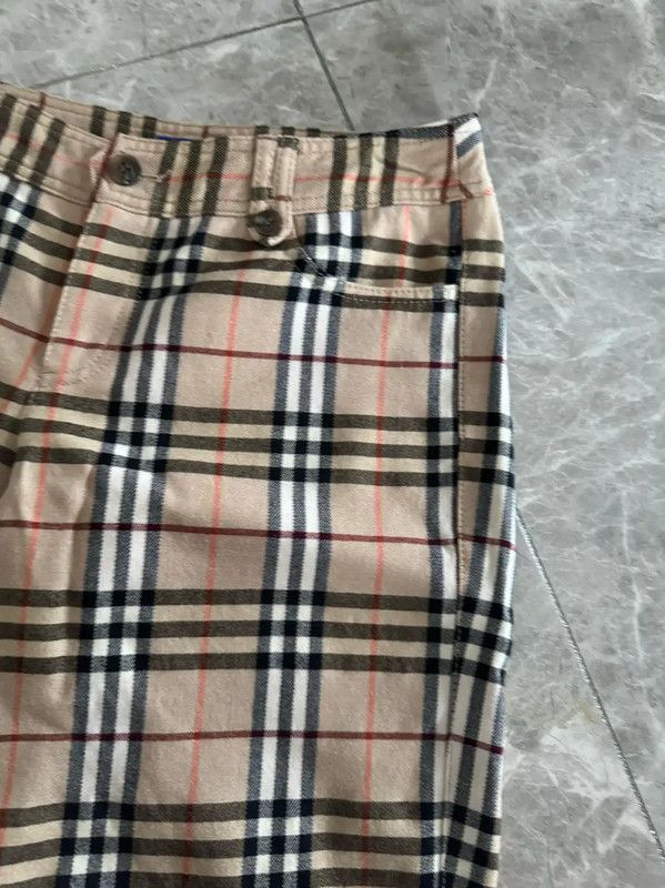 Burberry Burberry Women's Khaki Wool Blend Shorts Size 23" - 2 Thumbnail