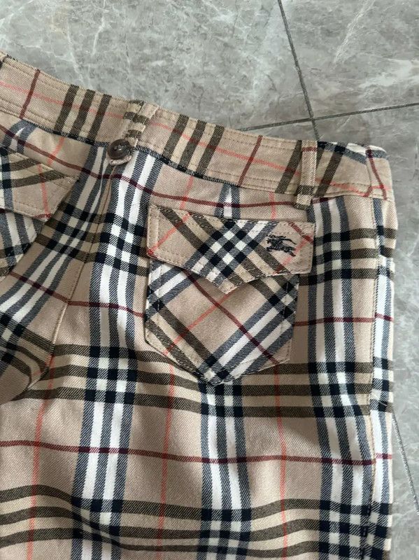 Burberry Burberry Women's Khaki Wool Blend Shorts Size 23" - 6 Thumbnail