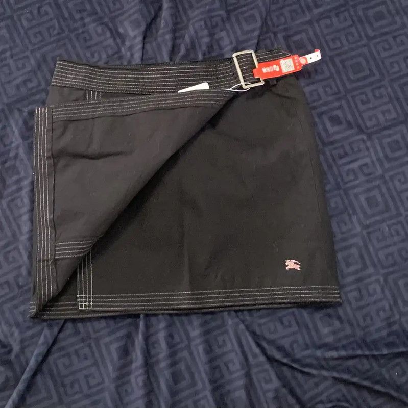Burberry Burberry Black Cotton Blend Short Skirt Size 27" / US 4 / IT 40 - 3 Thumbnail