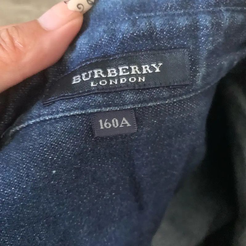 Burberry Burberry Blue Cotton Blend Short Sleeve Shirt Size S / US 4 / IT 40 - 6 Thumbnail