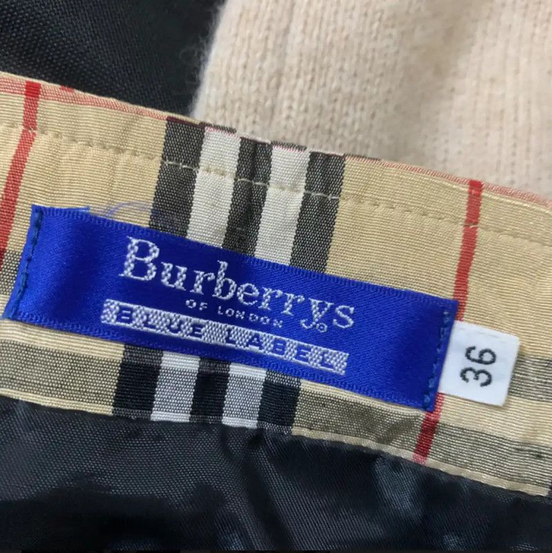 Burberry Burberry Khaki Polyester Mini Skirt for Women Size 23" - 3 Thumbnail