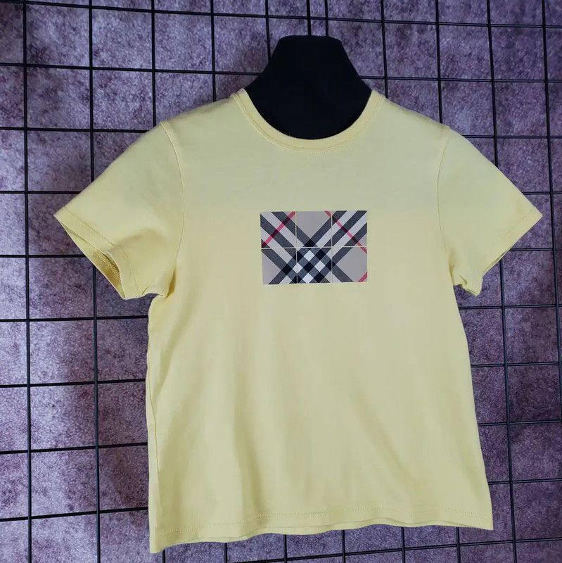 Burberry Burberry Yellow Checkered Short Sleeve T-Shirt Size S / US 4 / IT 40 - 6 Thumbnail