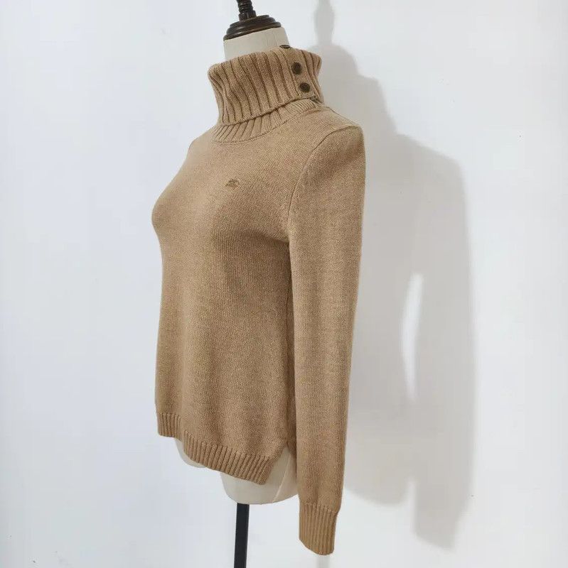 Burberry Burberry Winter Khaki Wool Pullover Sweater Size M / US 6-8 / IT 42-44 - 3 Thumbnail