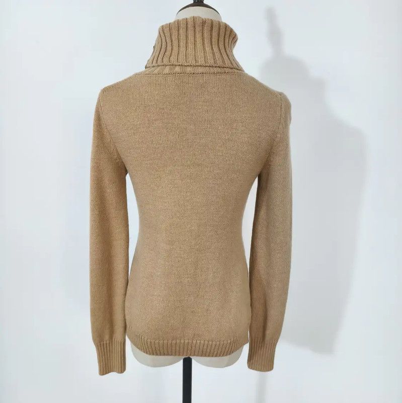 Burberry Burberry Winter Khaki Wool Pullover Sweater Size M / US 6-8 / IT 42-44 - 4 Thumbnail