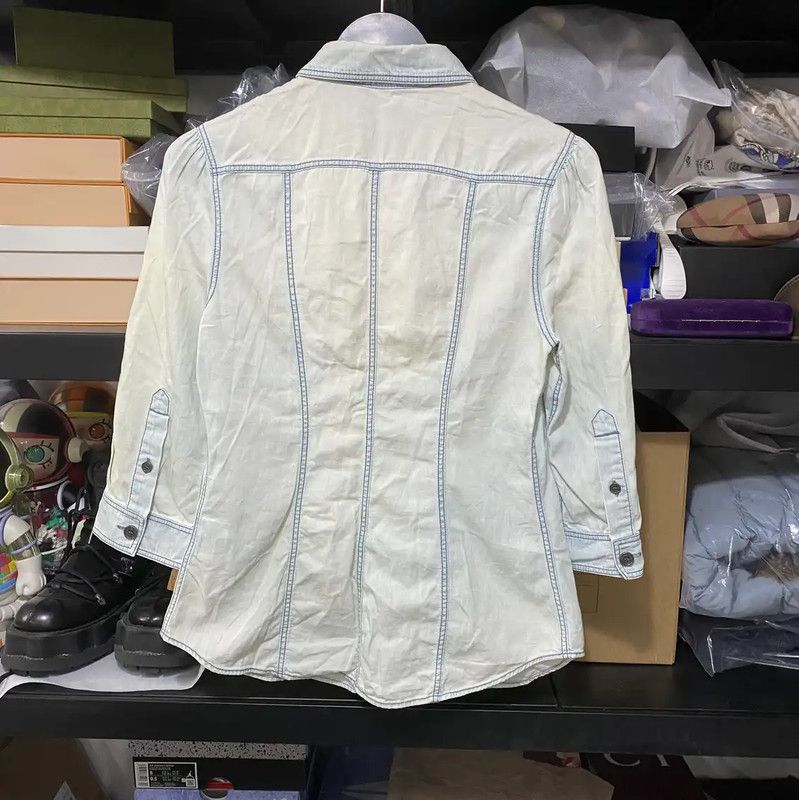 Burberry Burberry Women's Beige Cotton Shirt Size S / US 4 / IT 40 - 2 Thumbnail