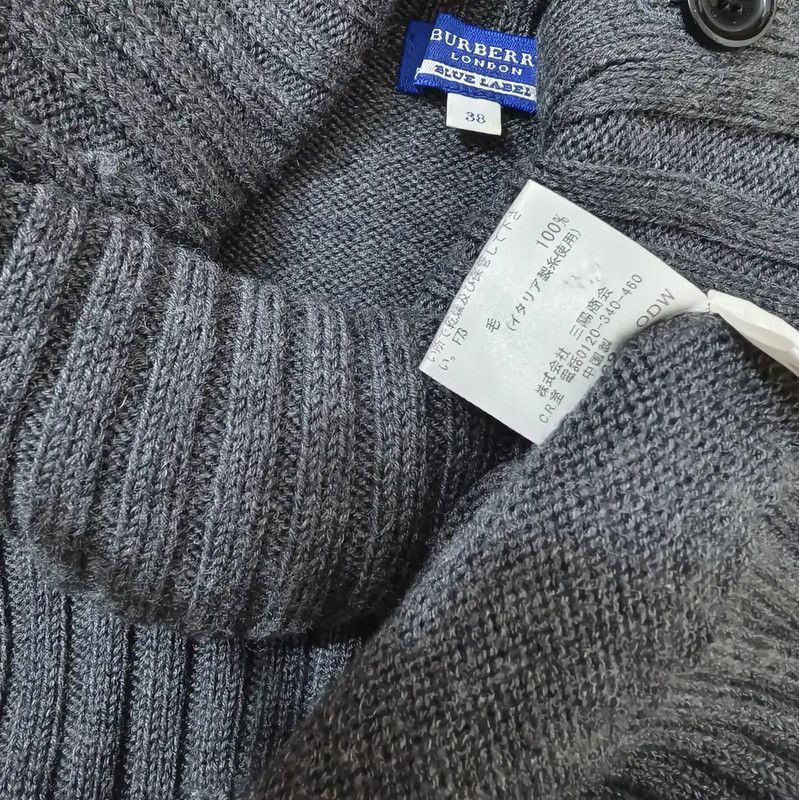 Burberry Burberry Gray Wool Long Sleeve Sweater Size M / US 6-8 / IT 42-44 - 5 Thumbnail