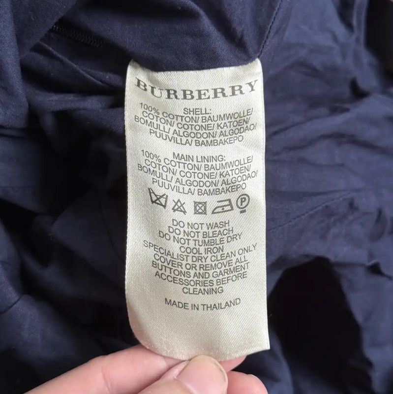 Burberry Burberry Dark Blue Cotton Women's Dress Size ONE SIZE - 5 Thumbnail