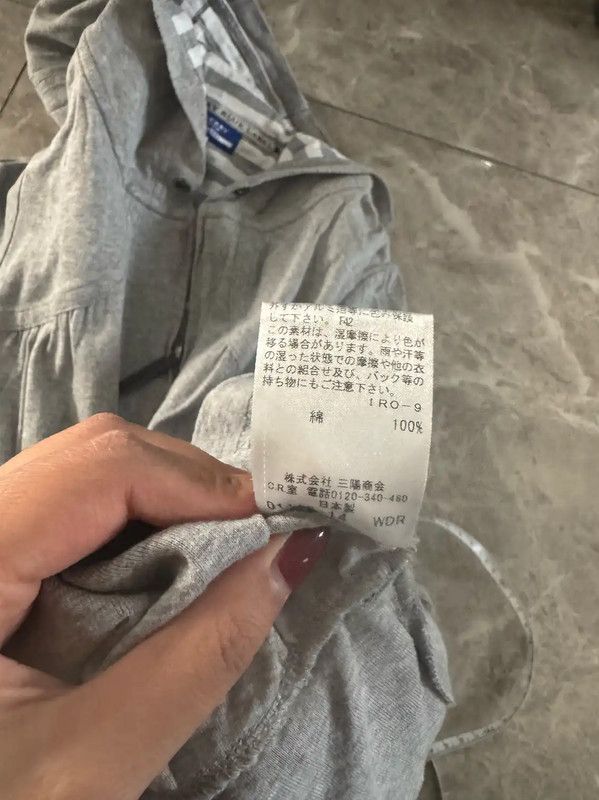 Burberry Burberry Gray Cotton Short Sleeve Hoodie Dress Size M / US 6-8 / IT 42-44 - 9 Thumbnail