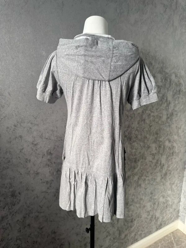 Burberry Burberry Gray Cotton Short Sleeve Hoodie Dress Size M / US 6-8 / IT 42-44 - 3 Thumbnail