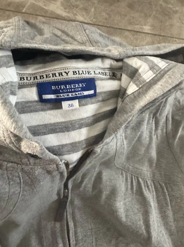 Burberry Burberry Gray Cotton Short Sleeve Hoodie Dress Size M / US 6-8 / IT 42-44 - 4 Thumbnail