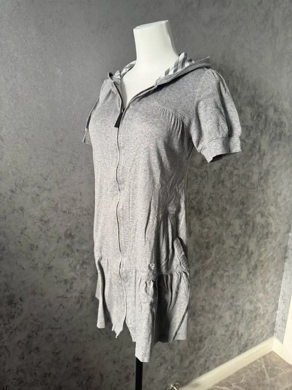 Burberry Burberry Gray Cotton Short Sleeve Hoodie Dress Size M / US 6-8 / IT 42-44 - 7 Thumbnail