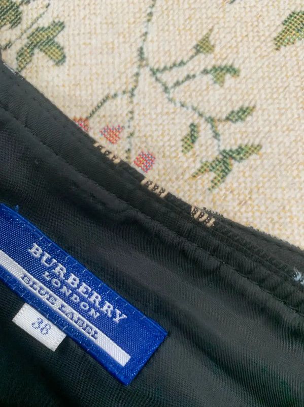 Burberry Burberry Blue Plaid Cotton Skirt for Women Size 36" / US 14 / IT 50 - 4 Thumbnail