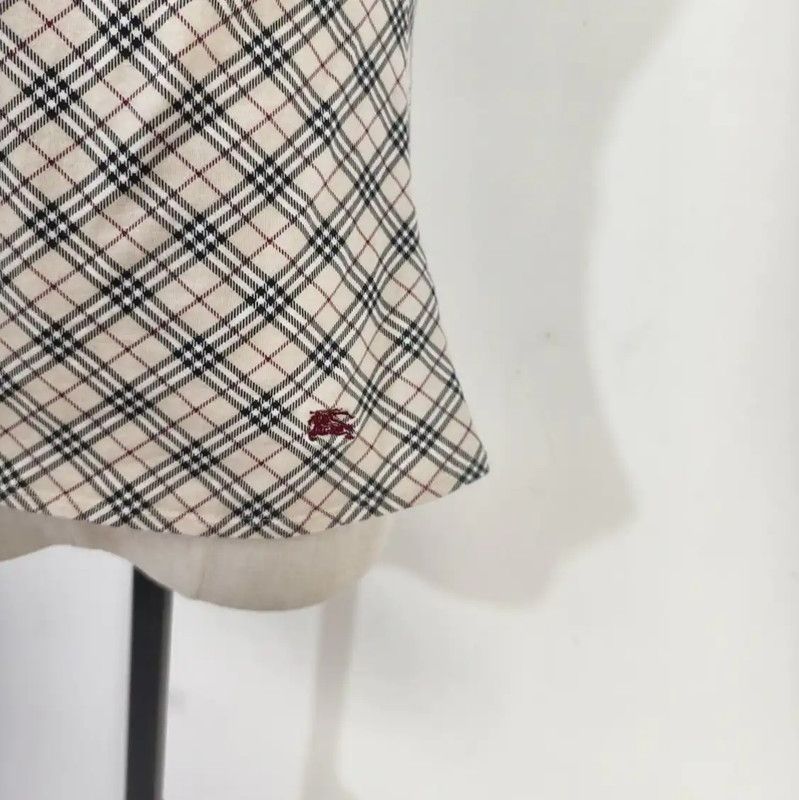 Burberry Burberry Summer Khaki Check Cotton Top Size M / US 6-8 / IT 42-44 - 3 Thumbnail