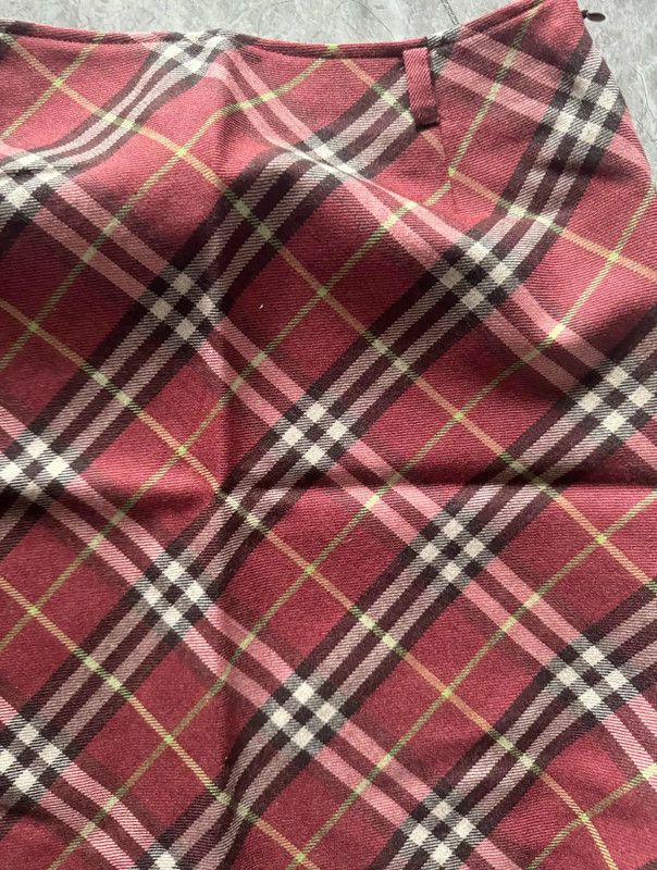 Burberry Burberry Color Block Wool Mini Skirt Size 23" - 5 Thumbnail