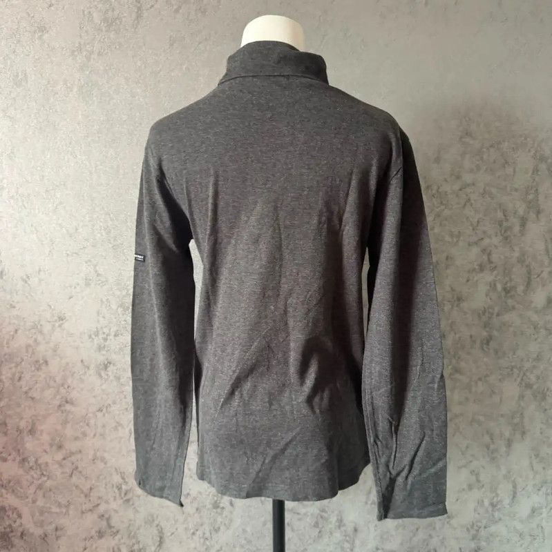 Burberry Burberry Long Sleeve Cotton T-Shirt in Dark Gray Size M / US 6-8 / IT 42-44 - 5 Thumbnail