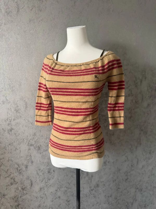 Burberry Burberry Color Block Wool Long Sleeve Top Size M / US 6-8 / IT 42-44 - 5 Thumbnail