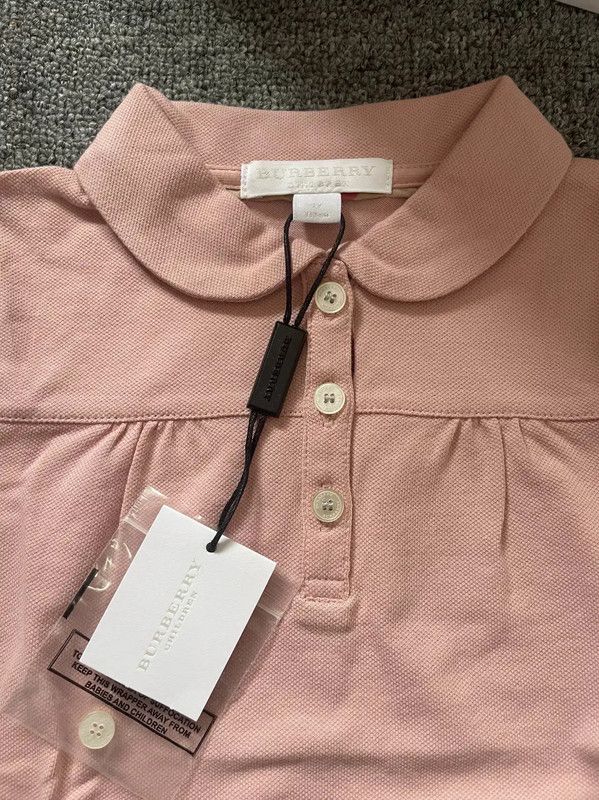 Burberry Burberry Pink Cotton Women's Polo Shirt Size XS / US 0-2 / IT 36-38 - 5 Thumbnail