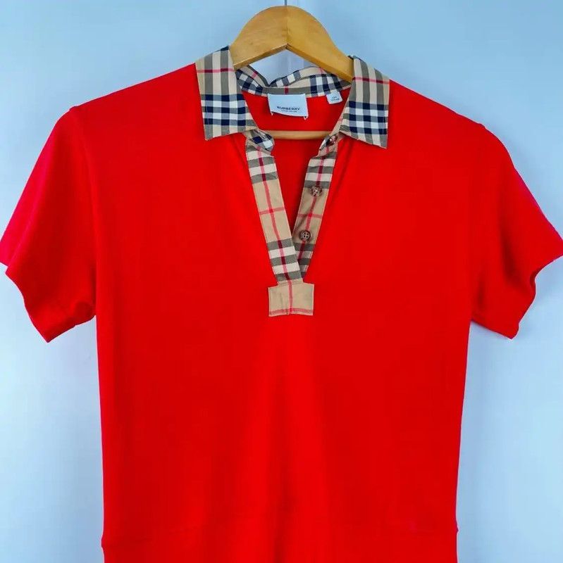 Burberry Burberry Summer Red Short Sleeve Dress Size XS / US 0-2 / IT 36-38 - 3 Thumbnail