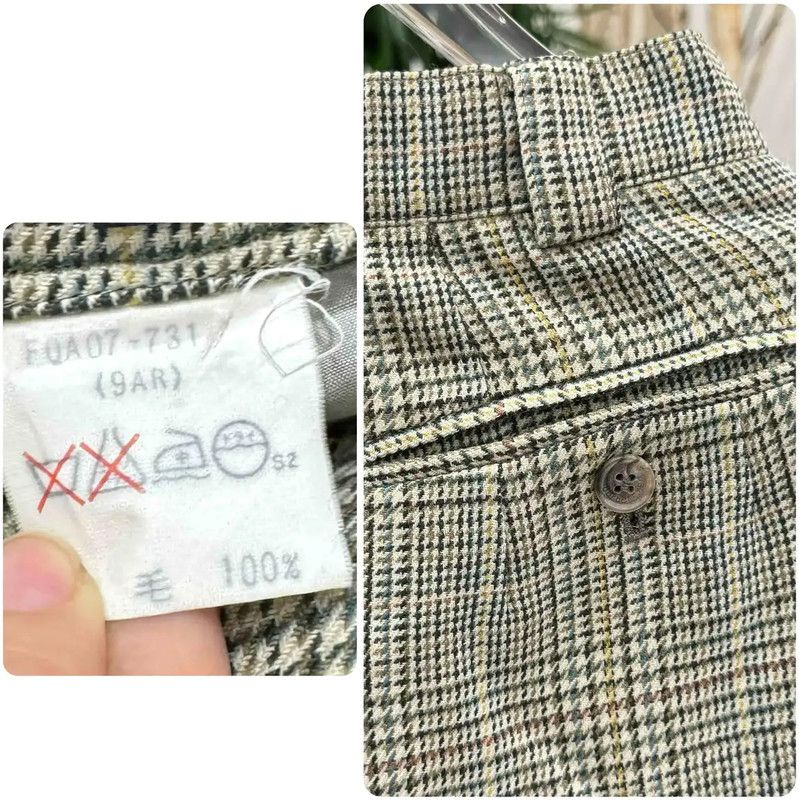 Burberry Burberry Color Block Wool Casual Pants Size 23" - 7 Thumbnail