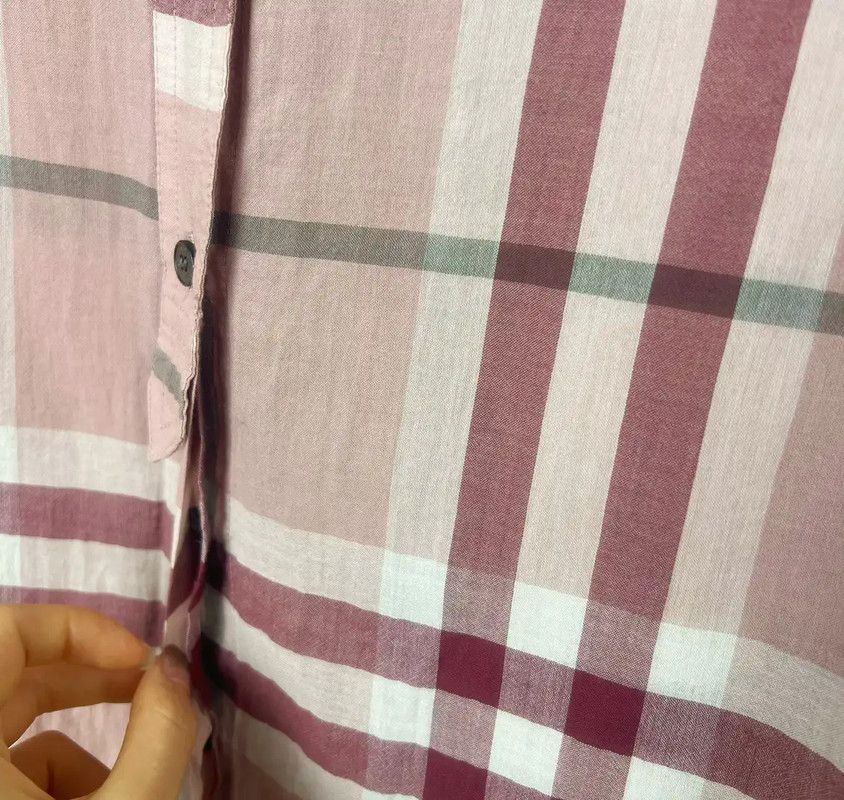 Burberry Pink Cotton Women\'s Shirt S Size