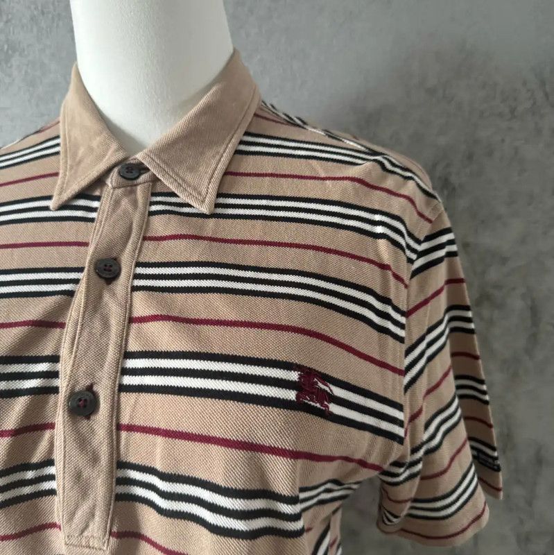 Burberry Burberry Brown Stripe Short-Sleeve Shirt Size M / US 6-8 / IT 42-44 - 3 Thumbnail