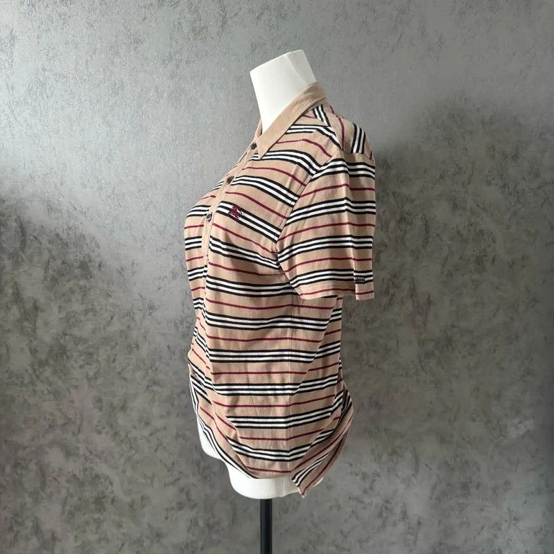 Burberry Burberry Brown Stripe Short-Sleeve Shirt Size M / US 6-8 / IT 42-44 - 4 Thumbnail