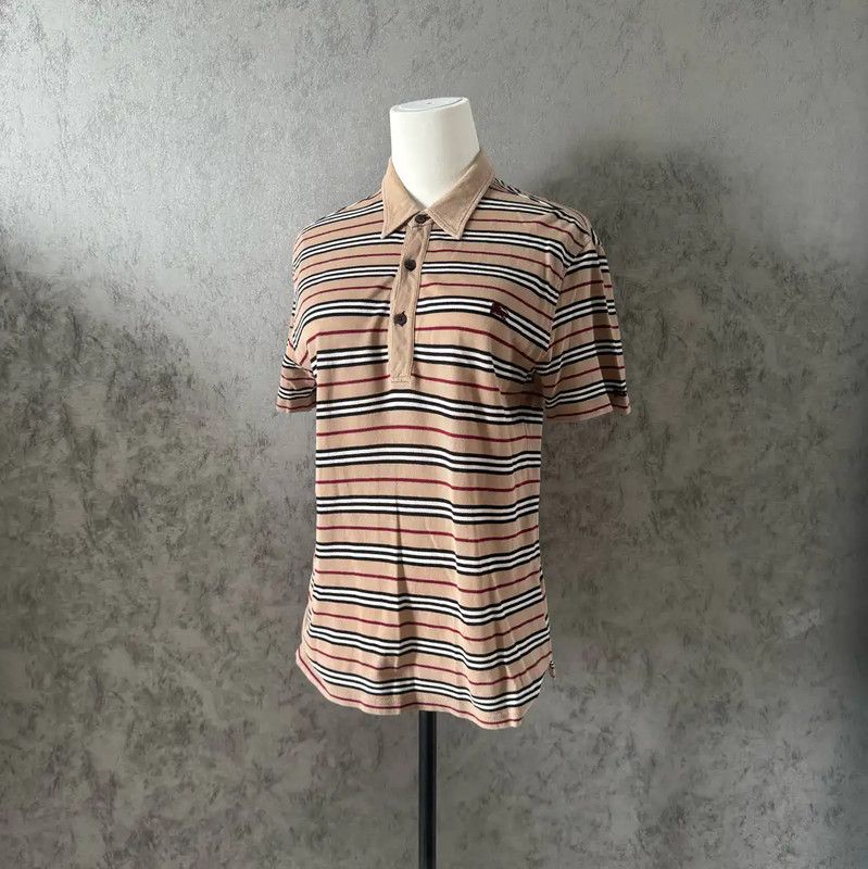 Burberry Burberry Brown Stripe Short-Sleeve Shirt Size M / US 6-8 / IT 42-44 - 6 Thumbnail