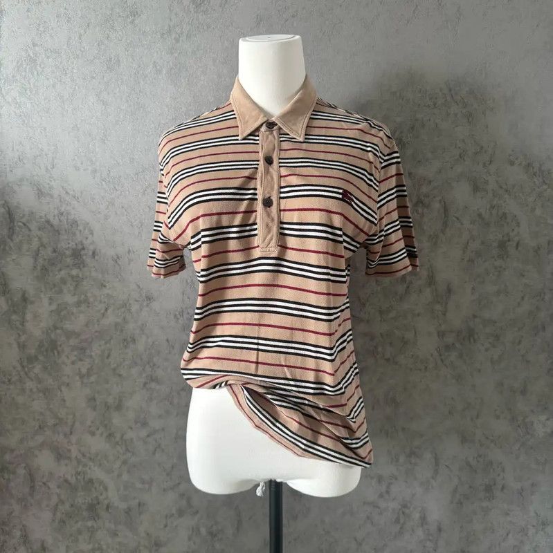 Burberry Burberry Brown Stripe Short-Sleeve Shirt Size M / US 6-8 / IT 42-44 - 2 Thumbnail