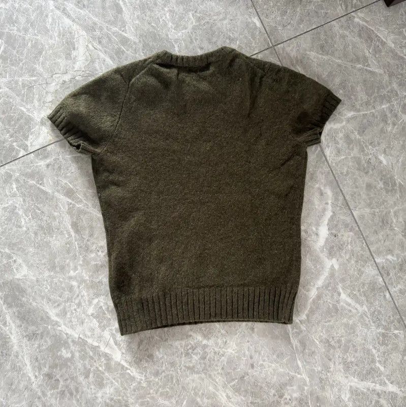 Burberry Burberry Green Wool Short Sleeve Top Size M / US 6-8 / IT 42-44 - 4 Thumbnail