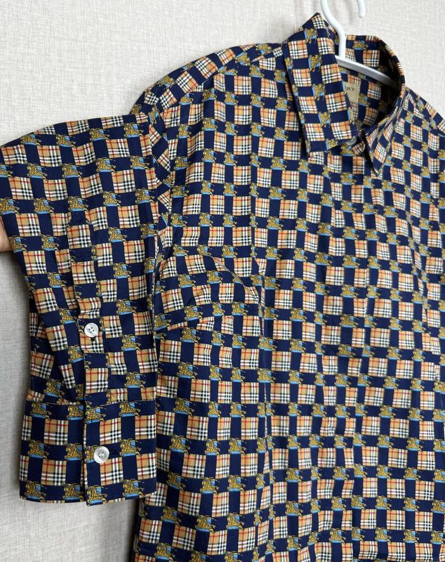 Burberry Burberry Women's Cotton Navy Shirt Size ONE SIZE - 3 Thumbnail