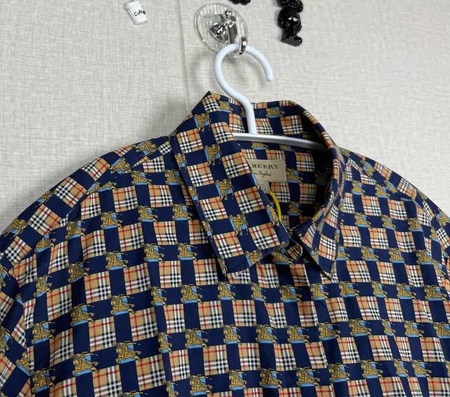 Burberry Burberry Women's Cotton Navy Shirt Size ONE SIZE - 2 Thumbnail