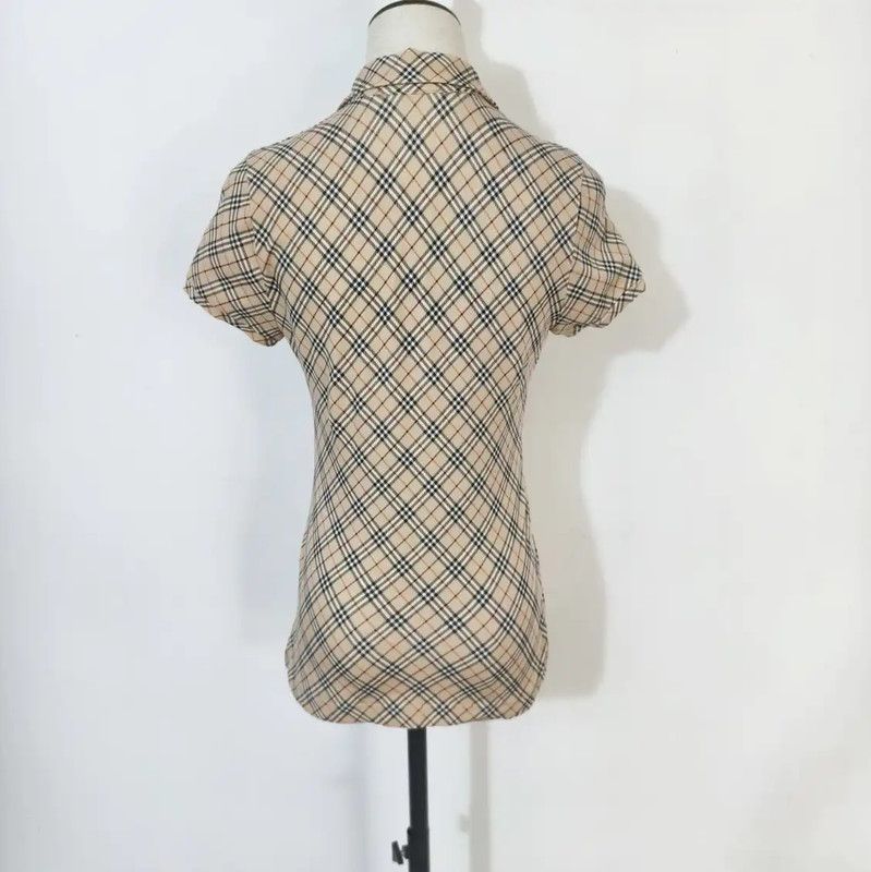 Burberry Burberry Women's Summer Plaid Cotton T-Shirt Size M / US 6-8 / IT 42-44 - 4 Thumbnail