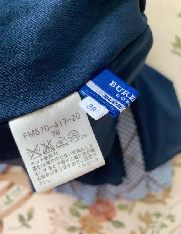 Burberry Burberry Blue Cotton Gingham Women's Dress Size M / US 6-8 / IT 42-44 - 5 Thumbnail