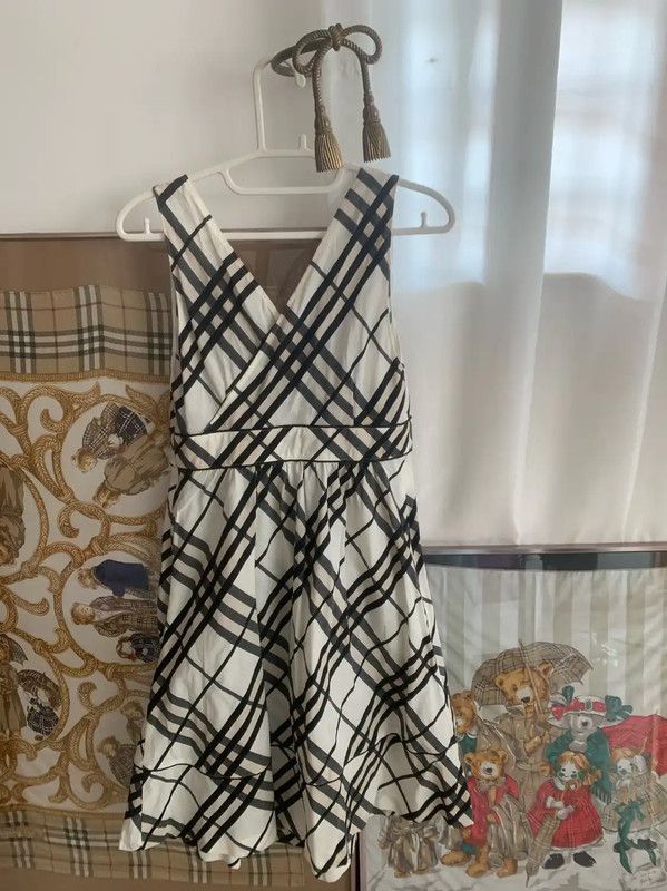 Burberry Burberry White Cotton Women's Dress Size M / US 6-8 / IT 42-44 - 6 Thumbnail