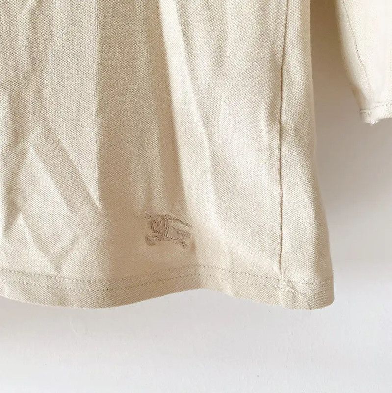 Burberry Burberry Long Sleeve Cotton T-Shirt in Khaki Size S / US 4 / IT 40 - 8 Thumbnail